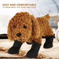 thumbnail image 4 of (S) Paquete de 4 botas de silicona para cachorros (Negro), Zapatos impermeables para mascotas, Zapatos antideslizantes para la lluvia para perros, Protectores de patas para mascotas, 4 of 5