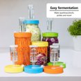 thumbnail image 6 of Litake 6Pcs Fermentation Lids Set with Airlocks Fermentation Kit for Wide Mouth Jars Home Kimchi Pickle Making Kit for Wide Mouth Mason Jar for Sauerkraut,Vegetables and Other Fermented Food, 6 of 6