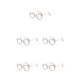 thumbnail image 1 of Minnieouse 1 par de gafas de Metal para mujer, estilo y sencillo, ultraligeras, inastillables, HD, universales, para chicas y señoras, Type2 NO2, 1 of 6