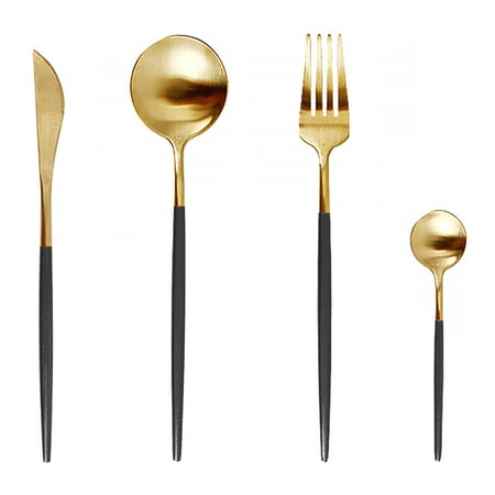 

SchSin Tableware Set Stainless Steel Cutlery Set Dinnerware Kitchen Fork Spoon Knife Set Dining Utensils