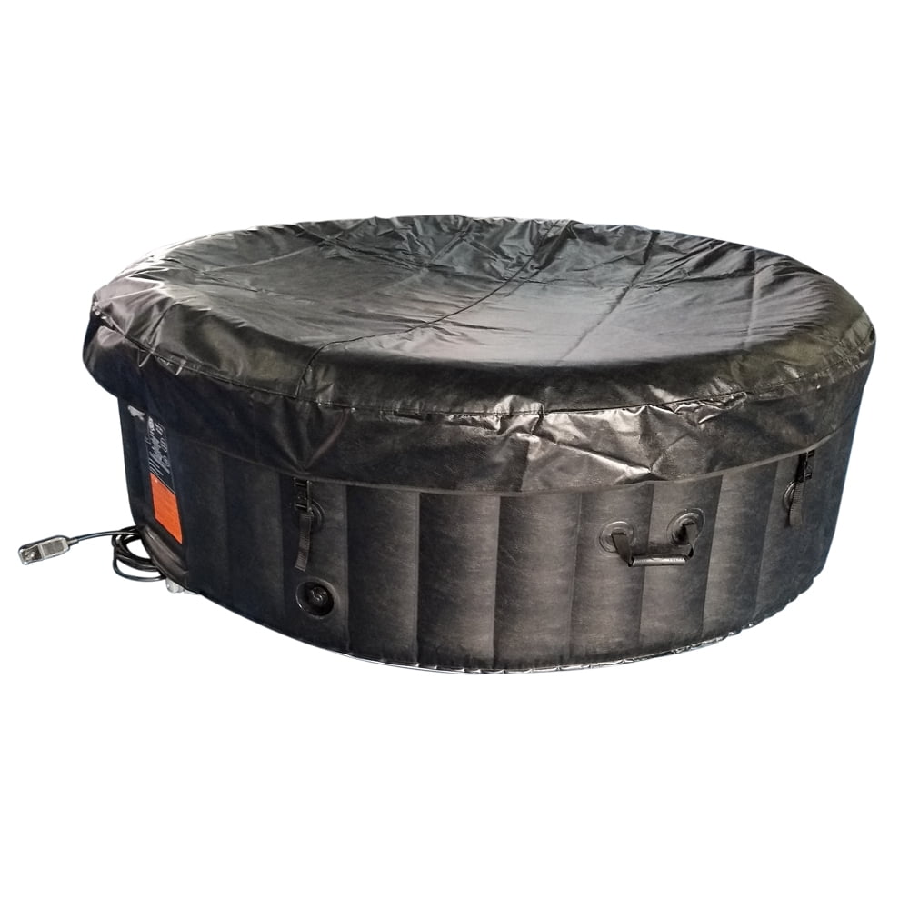 ALEKO 6 Person 130 Jet Outdoor Inflatable Hot Tub Spa with Cover