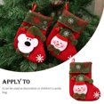 thumbnail image 4 of Bolsas de Navidad con estampado de copos de nieve, embalaje de regalo, calcetines de Papá Noel, bolsa de regalo, colgante de Navidad para fiesta Kits de decoración para fiestas Muñeco de nieve Cateissary HA069609-02, 4 of 6
