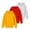 Red+white+yellow, variant on GYRATEDREAM 3 Pack Boys Girls Hoodies Kids Pullover Long Sleeve Hooded Sweatshirts Basic Casual Hoodies for 3-14 Years