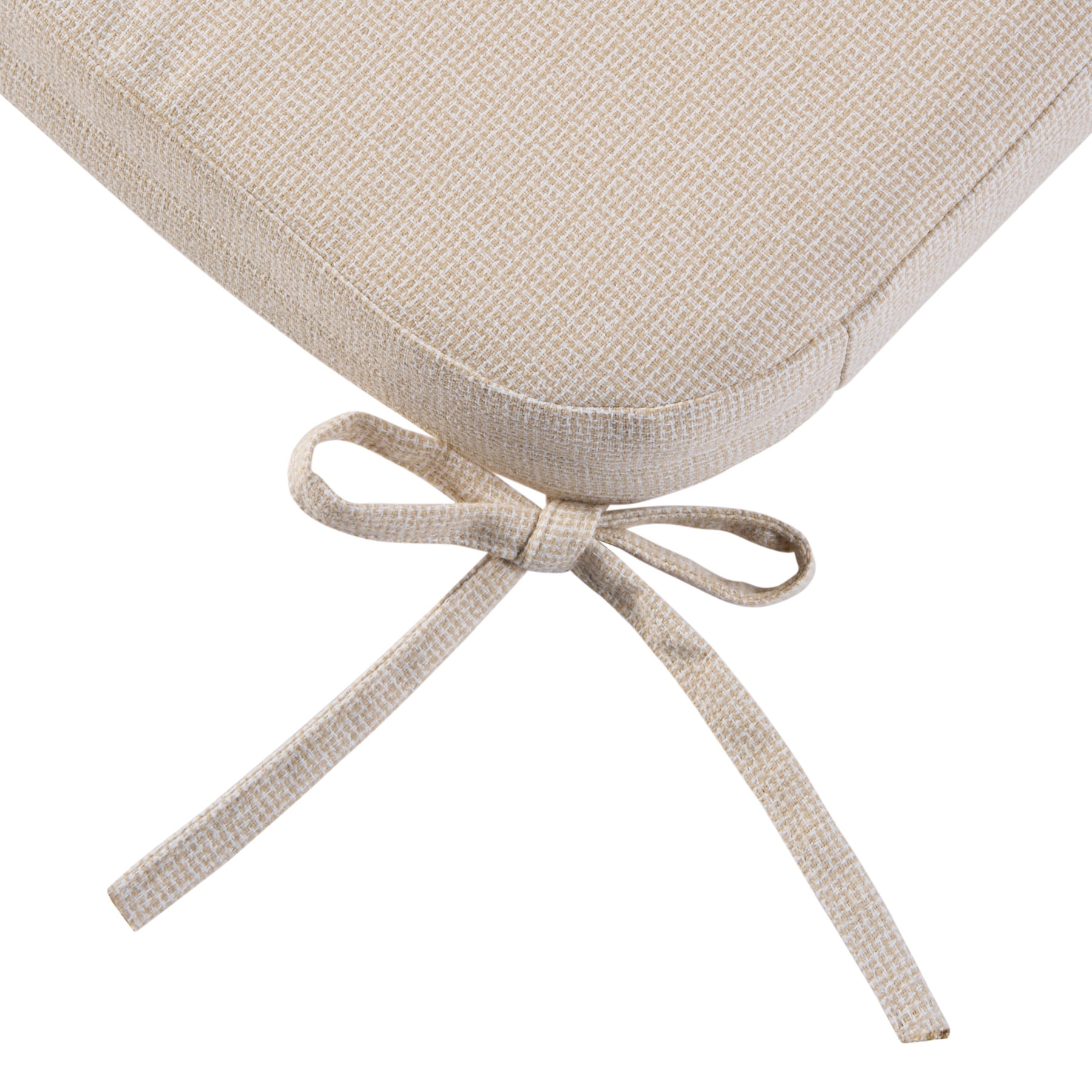 Better Homes & Gardens 19" x 18" Rectangle Outdoor Seat Pad Cushion, 1-Piece, Beige