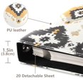 thumbnail image 3 of FORMRS 3 Ring Photo Album 4"x6" Self Adhesive Large Capacity PU Leather Cover, White and Black, 3 of 8