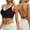 Black, variant on Low Back Seamless Bras Wireless Padded Thin Straps Backless Convertible Support Bras