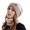 Beige, variant on Skymirror Women Autumn Winter Hat Scarf Set Windproof Cold Prevention Soft Thick Fleece Lined Scarf Beanie Hat