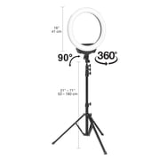 Artograph 16 LED Selfie Ring Light with Tripod Stand and Phone Clamp