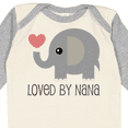 thumbnail image 4 of Inktastic Loved by Nana Grandchild Elephant Boys or Girls Long Sleeve Baby Bodysuit, 4 of 5