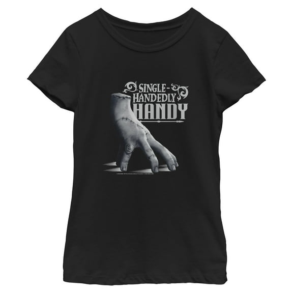 Girls Wednesday Thing Single-Handedly Handy T Shirt