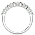 thumbnail image 3 of Pompeii 1 1/2Ct Diamond Single Prong Graduated Wedding Ring 14k Gold Band Lab Grown, 3 of 6