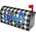 thumbnail image 6 of Father''s Day Mailbox Covers, Buffalo Plaid Outdoor Magnetic Mailbox Cover, Best Dad Ever 25.5x21 in Black Mail Box Covers for Yard Garden Outdoor Decor, 6 of 6
