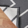 thumbnail image 4 of Chevron Zig-Zag Indoor/ Outdoor Area Rug, 3'5" x 5'5", Grey, 4 of 9