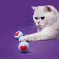 thumbnail image 2 of Interactive Cat Toy Ball, Smart Automatic Rolling Toy With Heart-Shaped Dynamic Lighting, Moving Self Indoor Playing Balls, Rechargeable Cat Toy For Indoor Kitten, 2 of 9