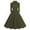 New-Army Green, variant on Tejiojio Women Clothes Women's 1950s Retro Dress Short Sleeve Vintage Swing Dress