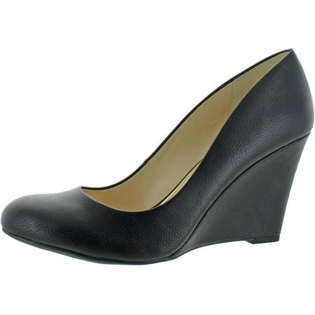 Jessica Simpson Women's Cash Slip On Wedge 8.5 Black Noble