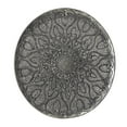 thumbnail image 6 of DecMode Silver Metal Plate Wall Decor with Embossed Details, 6 of 8