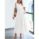 thumbnail image 5 of Vestido de Otoño Informal para Mujer, de Larga, Cuello en V, Cintura Elástica, Ligero, para Invitadas de Boda, con Bolsillos L, 5 of 10
