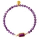 thumbnail image 1 of Pulsera de amatista fina para mujer, cristal morado natural de 5 mm, 1 of 2