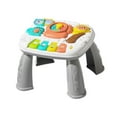 thumbnail image 3 of Juguetes de mesa de aprendizaje para actividades de bebé, mesa de aprendizaje musical, juguetes interactivos para preescolar, juguetes sensoriales, Gris, 3 of 8