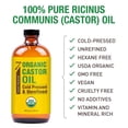 thumbnail image 4 of Seven Minerals 16 fl oz Organic Castor Oil - Cold Pressed, Unrefined, 100% Pure USDA Organic, Hexane Free - Glass Bottle, 4 of 9