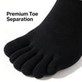 thumbnail image 2 of TELOLY 4Pairs Toe Socks,Thin Ankle Style Short Socks for Women,Breathable Design Mens No Show Socks,Combination5, 2 of 4