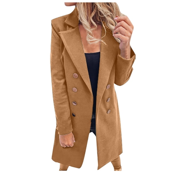 Cárdigan de abrigo de imitación cálido para mujer a la moda, ropa de abrigo de manga larga sólida de invierno Fridja BV0+1536