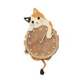 thumbnail image 5 of CarpNettore Cat Shaped Hanging Wall Clock with Swinging Tail Cute Stylish Modern Non Ticking Style C, 5 of 9