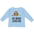 thumbnail image 3 of Inktastic Mema Loves Me Girl Owl Girls Long Sleeve Toddler T-Shirt, 3 of 5