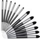 thumbnail image 1 of 24 Pcs Blending Sponge Pen Double Headed Washable Rubbing Sponge Brush Sketch Wipe Reusable Blending Stump, 1 of 5