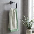 thumbnail image 2 of Unique Bargains Cotton Striped Hand Towel for Bathroom Kitchen Gym Green 2pcs 29" x 13", 2 of 8