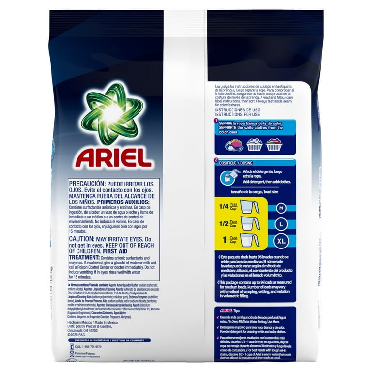 Ariel Laundry Detergent Powder, Ultra Oxi, Original Scent, 4.3 kg