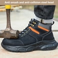 thumbnail image 2 of Safety Trainers Men Steel Toe Cap Trainers Breathable Safety Shoes for Women Lightweight Non-Slip Work Boots Industrial Protective, 2 of 7