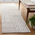thumbnail image 2 of SAFAVIEH Metro Brenton Geometric Striped Runner Rug, Red/Ivory, 2'3" x 9', 2 of 8