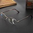 thumbnail image 4 of Lunettes de lecture multifocales progressives pour presbytes, bloquant la lumière bleue, pour hommes et femmes (+300\xa0% de monture dorée), 4 of 4