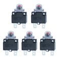 thumbnail image 1 of Breaker Overload Protector Switch Fuse Overload Overcurrent Reset Insurance 5pcs 10A Bakelite Base Metal Terminal, 1 of 7