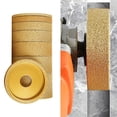 thumbnail image 5 of 3inch 75mm Straight Edge Flat Grooved Dry Vacuum Brazed Diamond Grinding Wheel, 5 of 7
