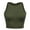 Green, variant on Women Stretch Bandeau Jersey Tube Bodysuit Strapless Top