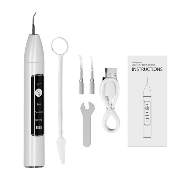 Limpiador De Dientes Profesional Con Juego De Limpieza De Dientes Con Luz LED Para Adultos Ni?os Blanco Sunnimix Limpiador de dientes