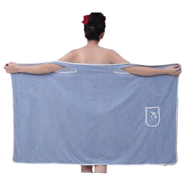 Bath Towel Ultra Soft Absorbent Bath Towel For Women, Coral Fleece Bath Towel, Wrap With Waterproof Shower Cap 80x150cm