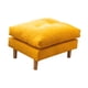 thumbnail image 4 of Reposapiés Con Patas De Madera, Sofá Acolchado, Reposapiés Para Sala De Estar, Sofá, Entrada, Amarillo, 4 of 10