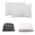 thumbnail image 1 of Juego de Sábanas Matrimonial Royal Gris Oxford + Protector de Colchón + 2 Almohadas Frosty, 1 of 12