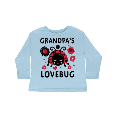 

Inktastic Valentine s Day Grandpa s Lovebug Gift Toddler Boy or Toddler Girl Long Sleeve T-Shirt