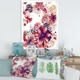 thumbnail image 3 of Designart 'Yellow and Pink Flowers Retro' Traditional Framed Art Print, 3 of 4