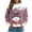 Light Purple, variant on Fiaer Christmas Crew Neck Sweatshirts Women Oversized Snowman Snowflake Graphic Pullover Long Sleeve Loose Fit Xmas Tops Red XL