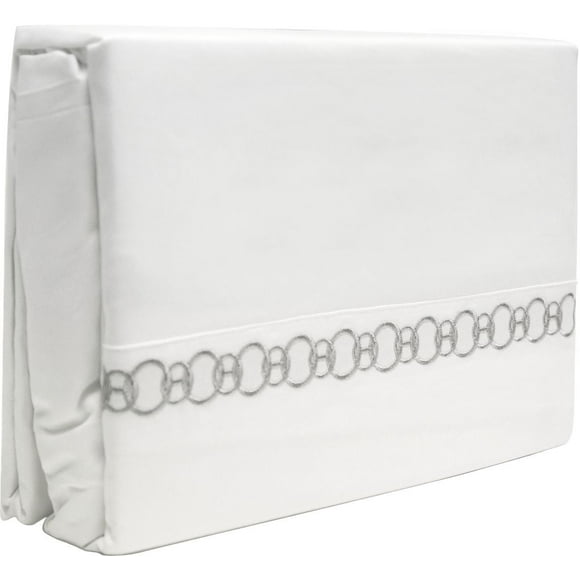 Johnson Home 300 Thread Count Egyptian Cotton Sheet Sets with Embroidery Details