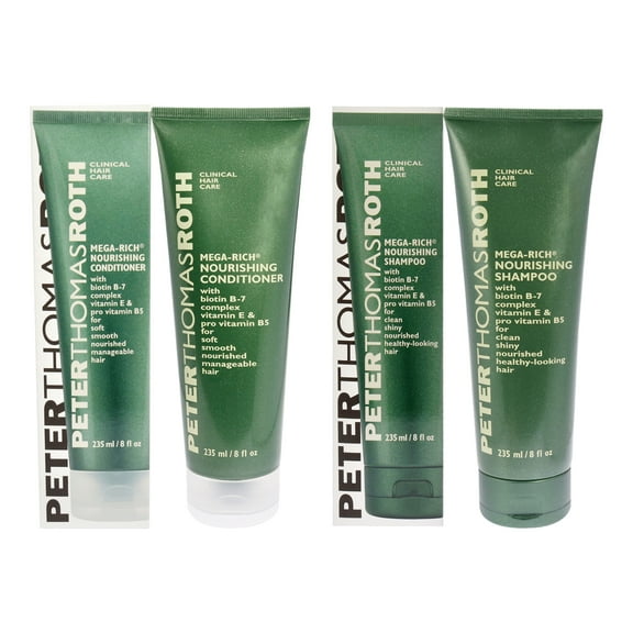Peter Thomas Roth Mega-Rich Shampoo and Conditioner 2 Pc Kit - 8oz Shampoo, 8oz Conditioner