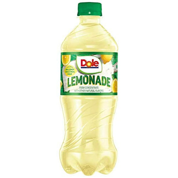 Dole Lemonade, 20 Fl Oz Bottle (Pack of 12, Total of 240 Oz) Walmart