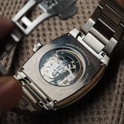 Heritage Wellington Skeleton Automatic Shadow Black