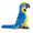 Blue & Yellow Macaw, variant on Parrot Plush Toy Soft Stuffed Bird Macaw Cockatoo Flamingo Toucan Room Decor Gift